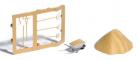 Busch Sable, brouette et outils